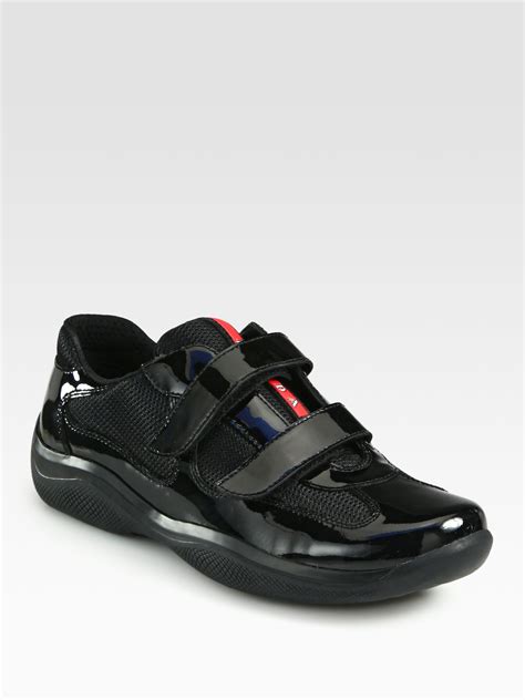 prada womens high top sneakers|prada sneakers for women black.